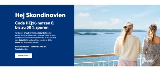 Oferta de reserva anticipada de Finnlines Hej 2026 - hasta un 55% de descuento
