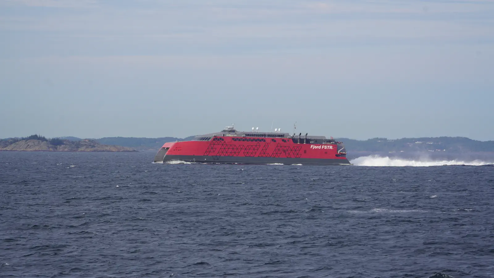 Fjord Line Ferry El FSTR en su camino de Hirtshals a Kristianstand.