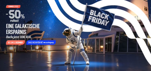 Grandi Navi Veloci - GNV Black Friday 2025 con un 50% de descuento en todas las conexiones de ferry
