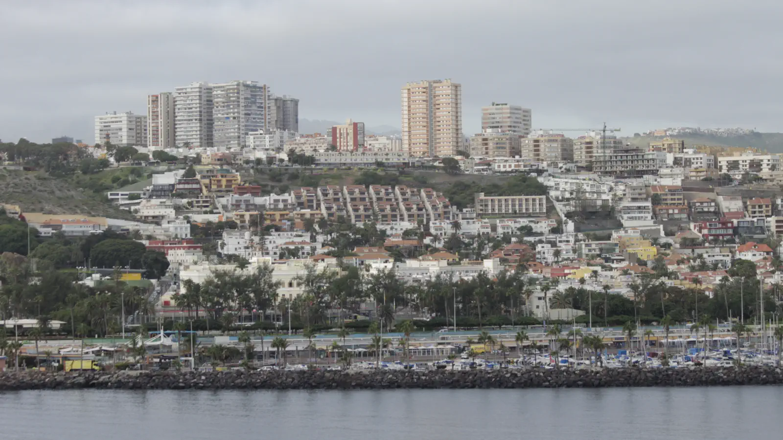 Vista de la ciudad de Las Palmas en Gran Canaria.