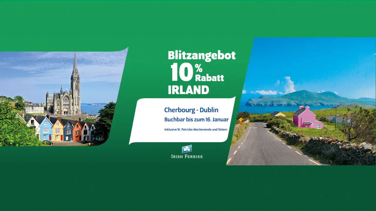 Irish Ferries 10% de descuento en el ferry de Irlanda