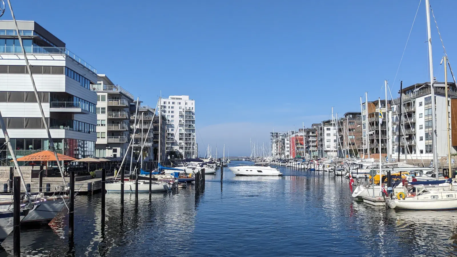 Vista del puerto deportivo de Dockan, en Malmö.