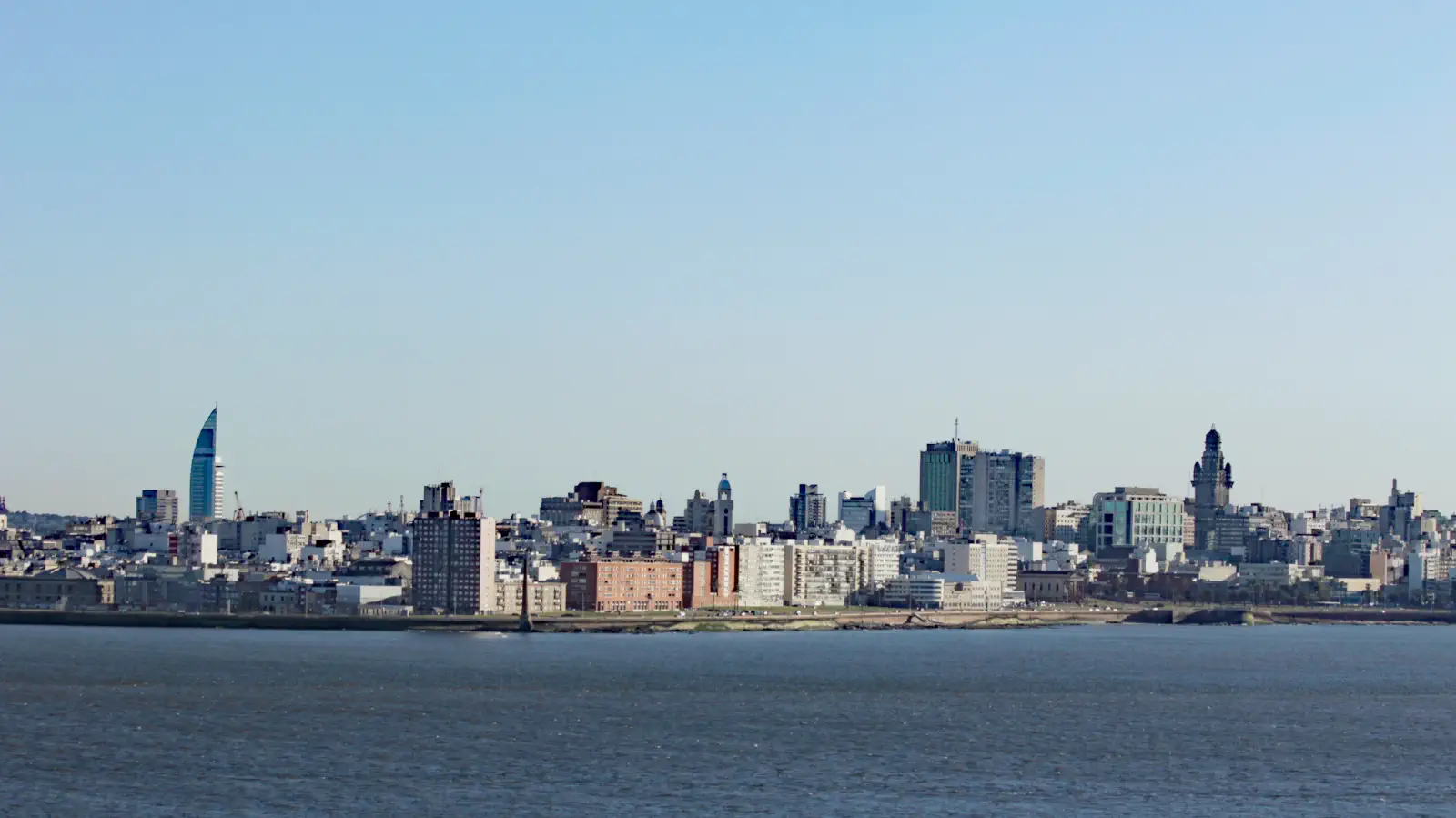 La ciudad portuaria de Montevideo, en Uruguay.