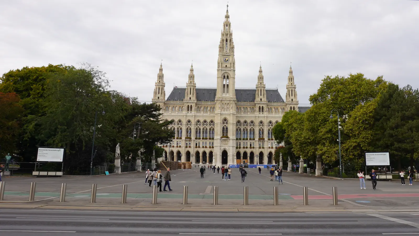 Vista del Ayuntamiento de Viena.