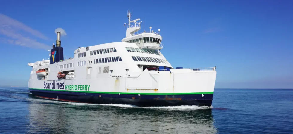 ScandlinesFerry El - Prins Richard en su camino de Alemania a Dinamarca.