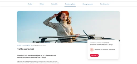 Stena Line Oferta de primavera con un 20% de descuento a Letonia