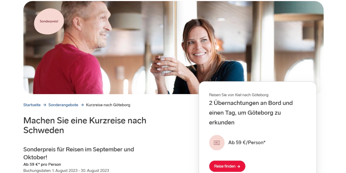 Stena Line Oferta de viaje corto a Gotemburgo