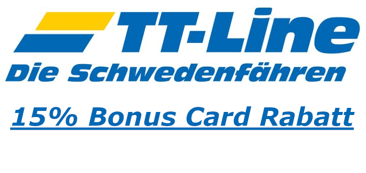 TT-Line Descuento Tarjeta Bonus - 15% de descuento en las tarifas SMART y FLEX